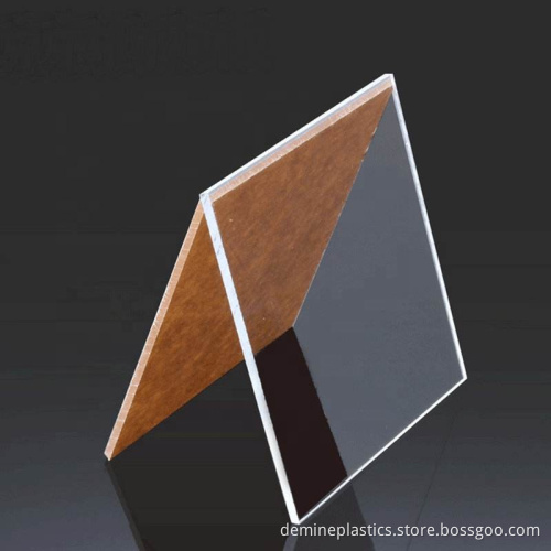 Glossy hard solid polycarbonate sheet wear resistance